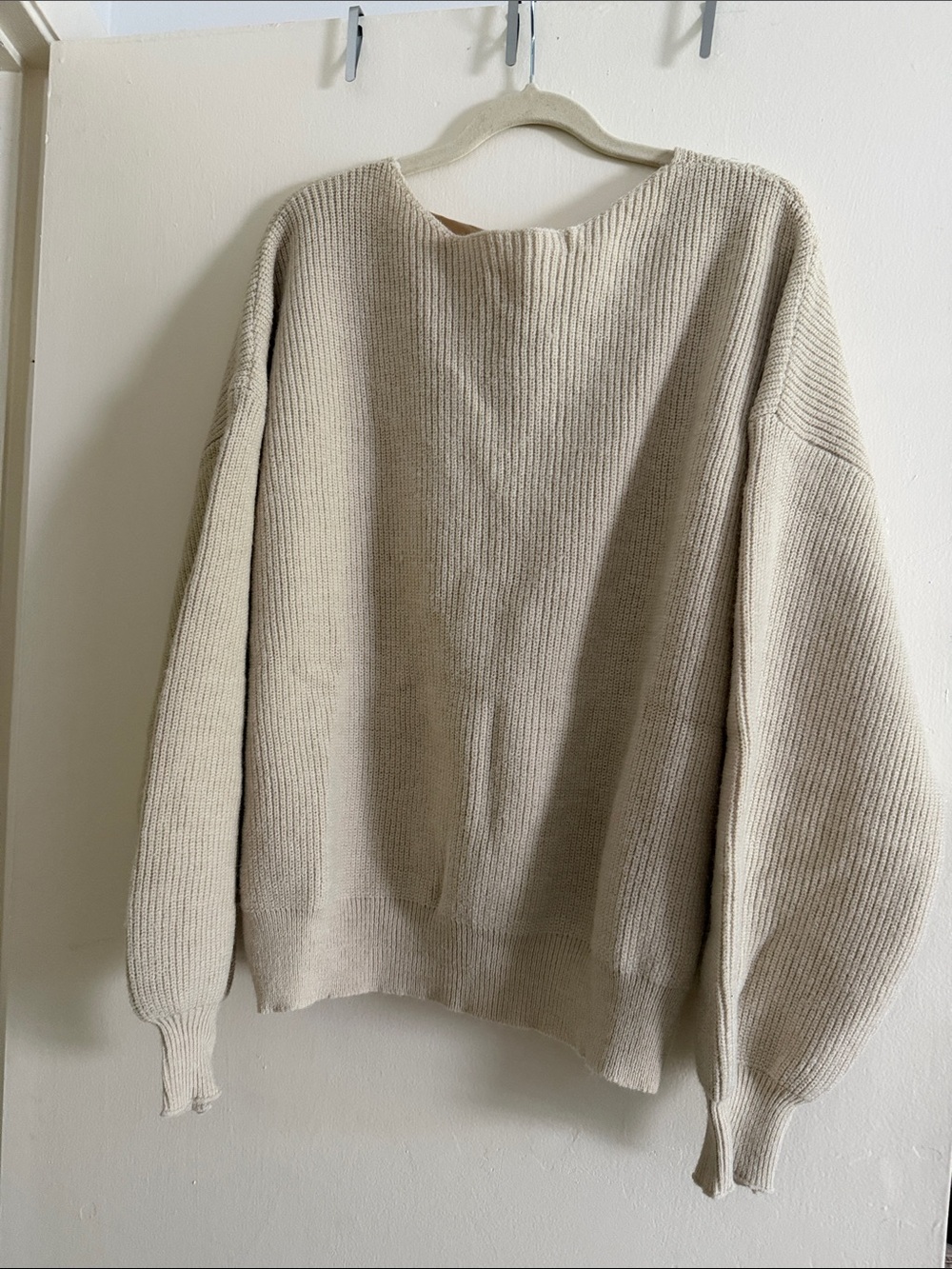 Shein Bow-Back Ribbed Sweater - Picture 4 of 7